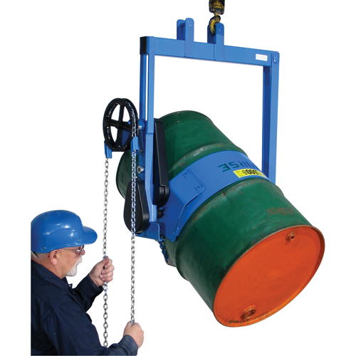 Drum Lifters - Geared Tilted, 55 US gal. (45 Imperial Gal.) Drum Size, 800 lbs./363 kg. Cap. GTA Hardware Inc