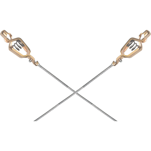 Light-Duty Bonding & Grounding Wire Assemblies - Two Alligator Clips GTA Hardware Inc