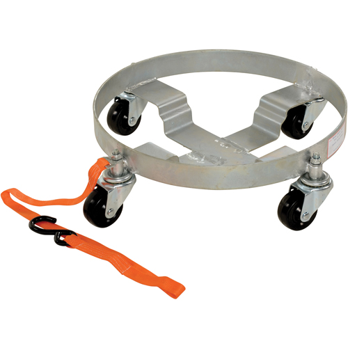 Multi-Tier Drum Dollies, Steel, 900 lbs. Capacity, 19" Diameter, Rubber Casters GTA Hardware Inc