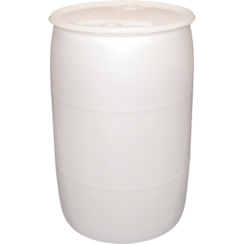 Polyethylene Drums, 55 US gal (45 imp. gal.), Closed Top, Natural GTA Hardware Inc