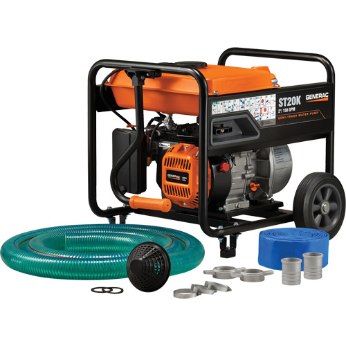 Trousse de pompe &agrave; eau &agrave; semi-r&eacute;sidus, 158 gal./min, 208 cc, 4 cycles OHV GTA Hardware Inc