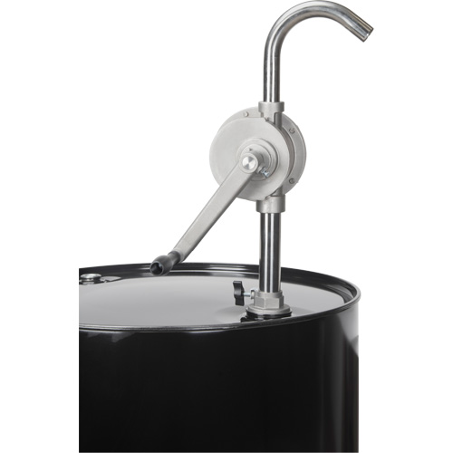 Pompe rotative pour baril, Acier inoxydable, Pour capacit&eacute; 55 gal., 12 oz/course GTA Hardware Inc