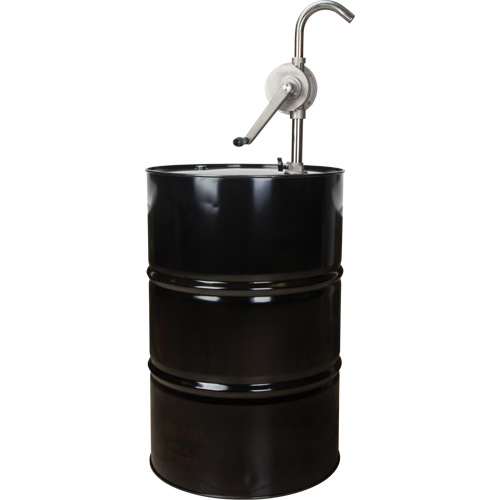 Pompe rotative pour baril, Acier inoxydable, Pour capacit&eacute; 55 gal., 12 oz/course GTA Hardware Inc