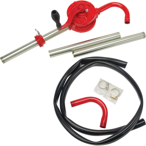 Pompe rotative pour baril, Fonte/Acier, Pour capacit&eacute; 30-55 gal., 8 oz/course GTA Hardware Inc