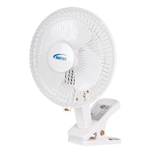 Ventilateur &agrave; pince & de bureau, Diam&egrave;tre 6", 2 vitesses GTA Hardware Inc