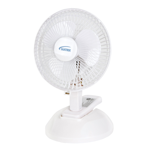 Ventilateur &agrave; pince & de bureau, Diam&egrave;tre 6", 2 vitesses GTA Hardware Inc