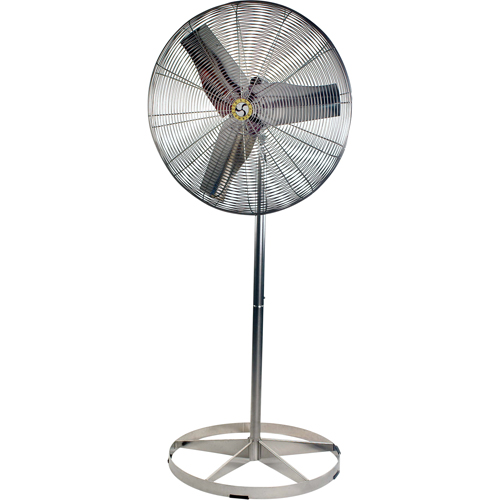 Stainless Steel Food Service Washdown Air Circulating Fans, Industrial, 1 Speed, 24" Diameter GTA Hardware Inc