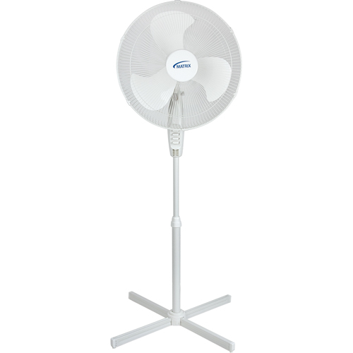 Oscillating Pedestal Fan, Commercial, 3 Speed, 18" Diameter GTA Hardware Inc