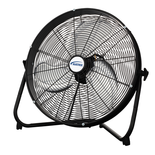 High Velocity Floor Fan, Commercial, 3 Speed, 20" Diameter GTA Hardware Inc