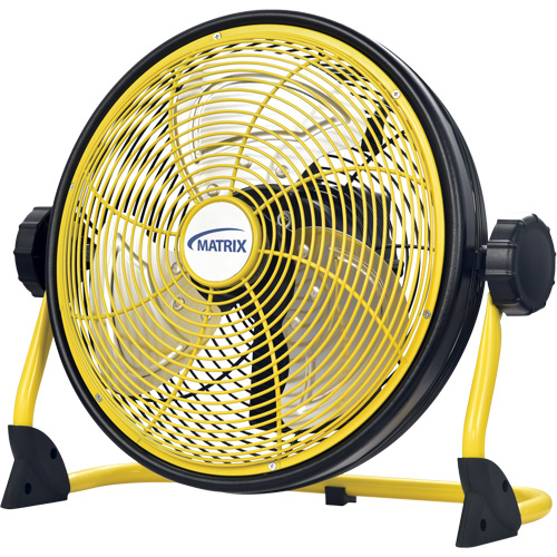 Ventilateur d'int&eacute;rieur/ext&eacute;rieur rechargeable avec port USB, Commercial, Variable vitesses, Diam&egrave;tre de 12" GTA Hardware Inc