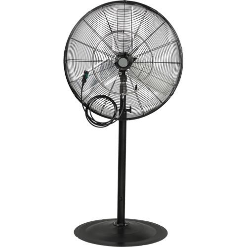 Waterproof Motor Misting & Oscillating Pedestal Fan, Heavy-Duty, 3 Speed, 30" Diameter GTA Hardware Inc