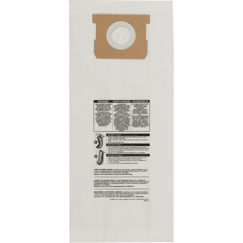 Type O Hang Up/Bulldog Vacuum Paper Bags, 5 US gal. GTA Hardware Inc