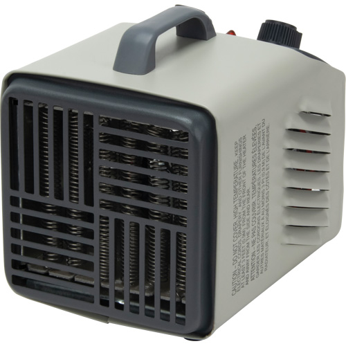 Radiateur portatif m&eacute;tallique datelier avec thermostat, Soufflant, &eacute;lectrique GTA Hardware Inc