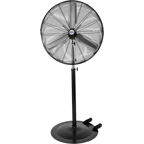 Oscillating Pedestal Fan with Casters, Industrial, 3 Speed, 30" Diameter GTA Hardware Inc