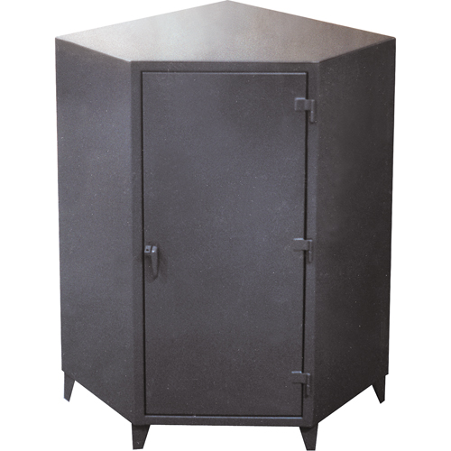 Armoires de coin, Acier, 4 Tablettes, 72" h x 48" la x 24" P, Gris GTA Hardware Inc