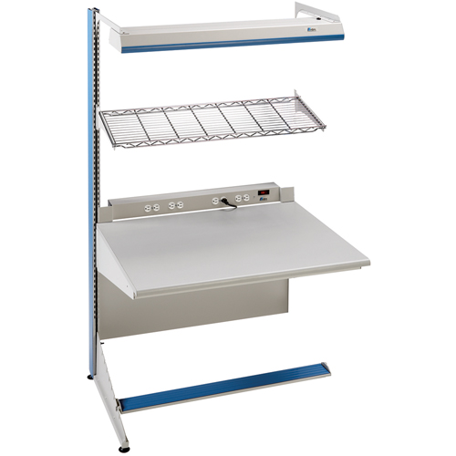 Postes de travail modulaires ergonomiques - Exemples de configurations - A-SA Ajouts &agrave; un c&ocirc;t&eacute;, 48" la x 28" p x 84" h, Ajout &agrave; un c&ocirc;t&eacute; GTA Hardware Inc