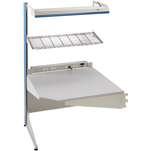 Postes de travail modulaires ergonomiques - Exemples de configurations - A-SC Ajouts de coin &agrave; un c&ocirc;t&eacute;, 36" la x 28" p x 84" h, Ajout de coin &agrave; un c&ocirc;t&eacute; GTA Hardware Inc