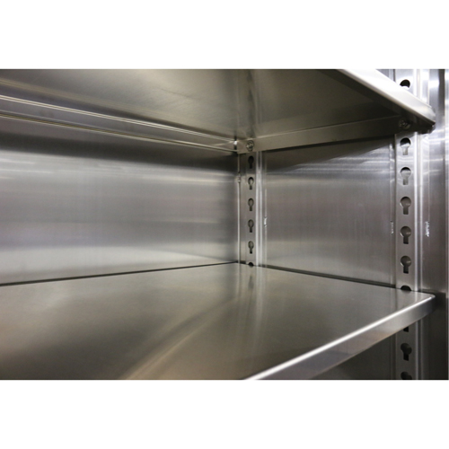 Tablette suppl&eacute;mentaire pour armoires tr&egrave;s robustes, 36" x 24", Capacit&eacute; de 1900 lb, Acier inoxydable, Gris GTA Hardware Inc
