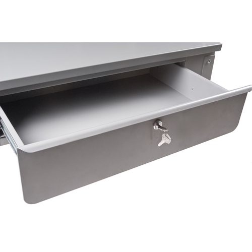 Pupitre d'atelier mural, 34-1/2" la x 28" p x 31" h, Gris GTA Hardware Inc
