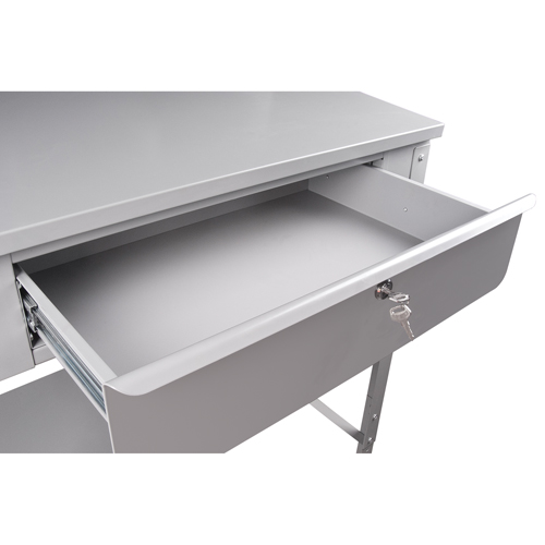 Pupitre d'atelier ouvert, 34-1/2" la x 30" p x 53" h, Gris GTA Hardware Inc