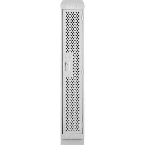 Casiers Clean Line, 12" x 15" x 82", Acier, Gris, Rivet (assembl&eacute;), Perfor&eacute; GTA Hardware Inc