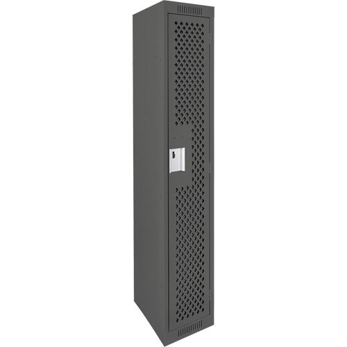 Casiers Clean Line, 12" x 15" x 72", Acier, Charbon, Rivet (assembl&eacute;), Perfor&eacute; GTA Hardware Inc