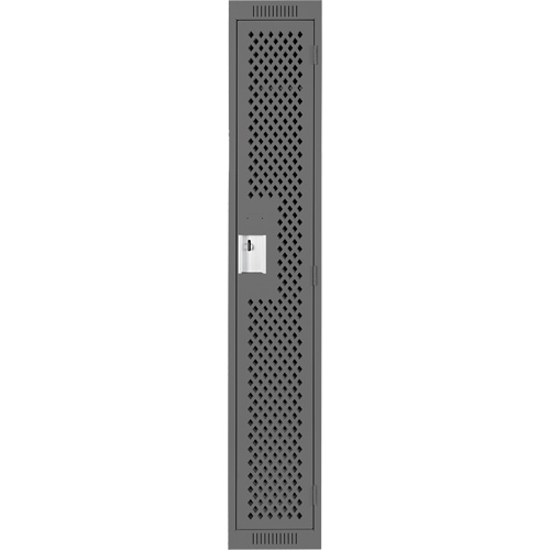 Casiers Clean Line, 12" x 15" x 72", Acier, Charbon, Rivet (assembl&eacute;), Perfor&eacute; GTA Hardware Inc