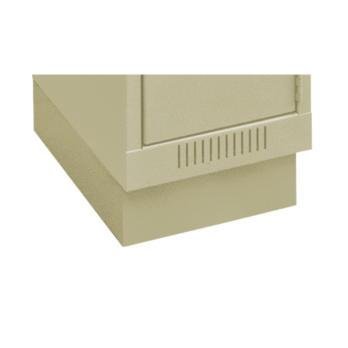 Clean Line Economy Lockers Recessed Base, 1 Banks, 4" H x 12" W x 18" D, Beige, Steel GTA Hardware Inc