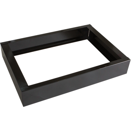Base encastr&eacute;e pour casiers robustes enti&egrave;rement soud&eacute;e Concorde, 2 Blocs, 4" lo x 24" la x 17" p, Noir, Acier GTA Hardware Inc