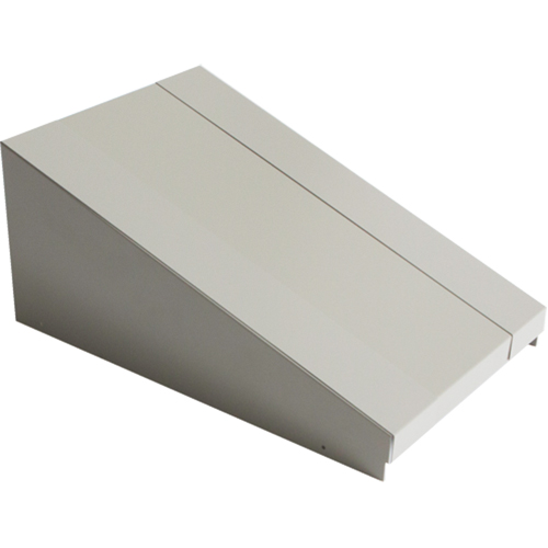 Dessus inclin&eacute; pour casiers robustes enti&egrave;rement soud&eacute; Concorde, Bloc de 1, 18" p x 12" la x 6" ha, Gris, Acier GTA Hardware Inc