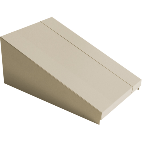 Dessus inclin&eacute; pour casiers robustes enti&egrave;rement soud&eacute; Concorde, Bloc de 1, 18" p x 12" la x 6" ha, Beige, Acier GTA Hardware Inc