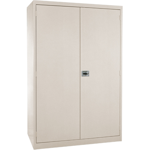 Armoires de rangement Hi-Boy profondes, Acier, 4 Tablettes, 72" h x 36" la x 24" P, Beige GTA Hardware Inc