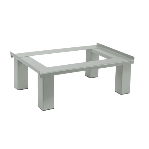 Base sur pied, 1 Blocs, 6" lo x 12" la x 18" p, Gris, Acier GTA Hardware Inc