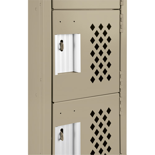Petit casier perfor&eacute; Clean-Line, 6 niveaux, 12" x 72" x 12", Acier GTA Hardware Inc