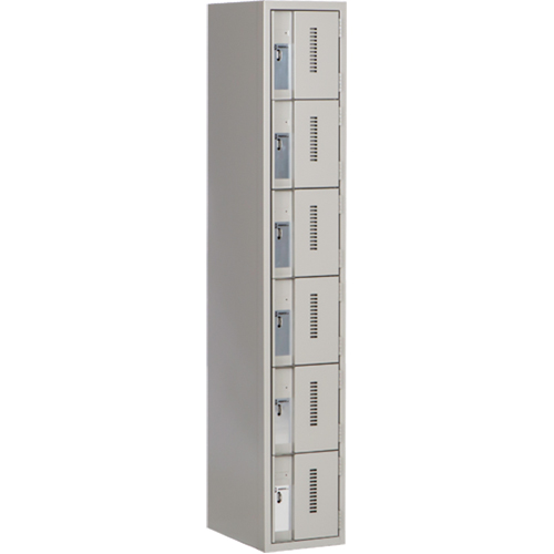 Casiers robustes Concorde, 6 niveaux, 12" x 18" x 72", Acier, Gris, Soud&eacute; (assembl&eacute;) GTA Hardware Inc