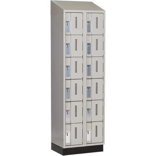 Casiers robustes Concorde, 6 niveaux, Bloc de 2, 24" x 18" x 82", Acier, Gris, Soud&eacute; (assembl&eacute;) GTA Hardware Inc