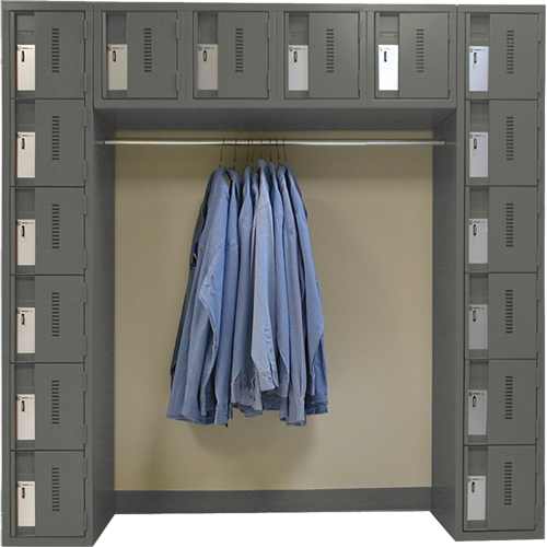Arches de casiers robustes Concorde, 16 niveaux, Bloc de 3, 18" x 72" x 72", Acier GTA Hardware Inc