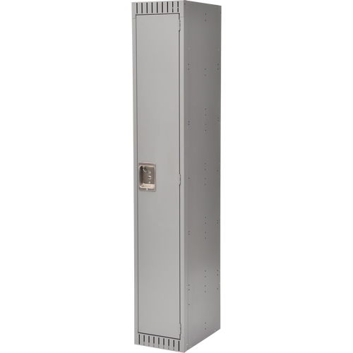 Lockers, 12" x 18" x 72", Steel, Grey, Rivet (Assembled) GTA Hardware Inc