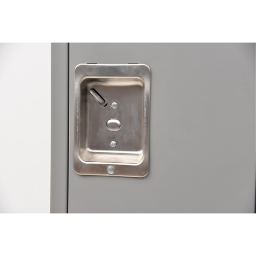 Lockers, 2 -tier, 12" x 18" x 72", Steel, Grey, Rivet (Assembled) GTA Hardware Inc