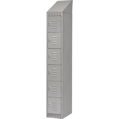 Casiers, 6 niveaux, 12" x 18" x 82", Acier, Gris, D&eacute;mont&eacute; GTA Hardware Inc