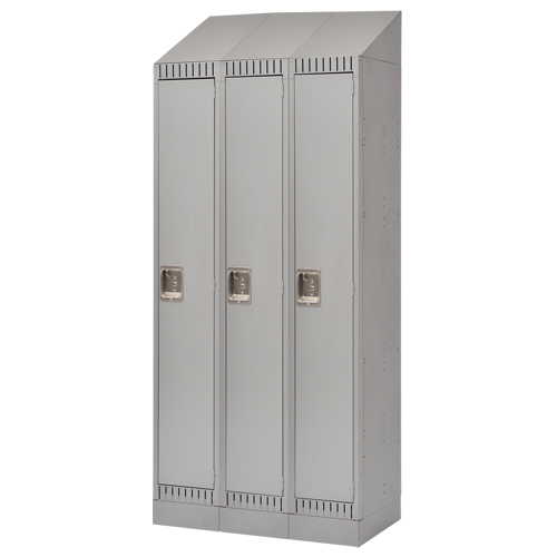 Casiers, Bloc de 3, 36" x 18" x 86", Acier, Gris, D&eacute;mont&eacute; GTA Hardware Inc