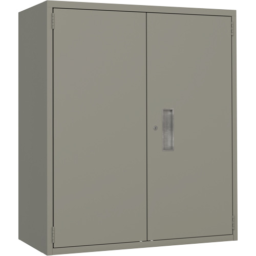 Armoire de rangement Lo-Boy, Acier, 2 Tablettes, 40" h x 36" la x 18" P, Gris GTA Hardware Inc