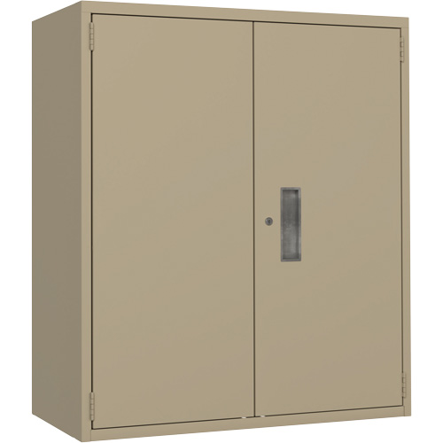 Armoire de rangement Lo-Boy, Acier, 2 Tablettes, 40" h x 36" la x 18" P, Beige GTA Hardware Inc
