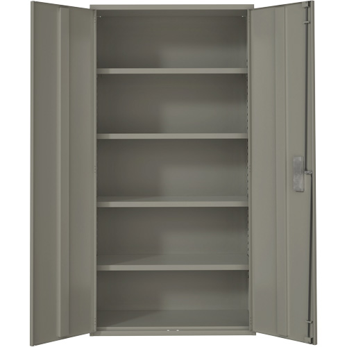 Armoire de rangement Hi-Boy, Acier, 4 Tablettes, 72" h x 36" la x 18" P, Gris GTA Hardware Inc