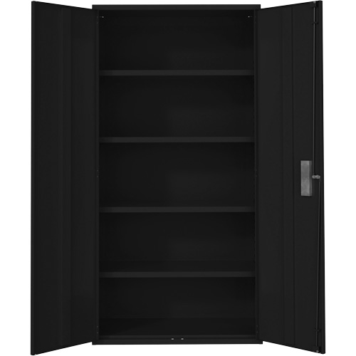 Armoire de rangement Hi-Boy, Acier, 4 Tablettes, 72" h x 36" la x 18" P, Noir GTA Hardware Inc