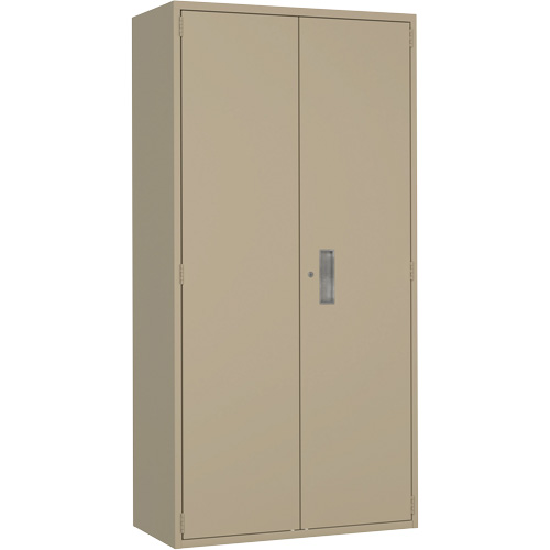 Armoire de rangement Hi-Boy, Acier, 4 Tablettes, 72" h x 36" la x 18" P, Beige GTA Hardware Inc