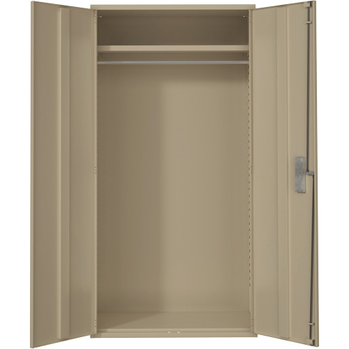 Armoire garde-robe, Acier, 36" la x 18" p x 72" h, Beige GTA Hardware Inc