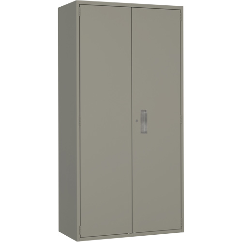 Combination Storage Cabinet, Steel, 6 Shelves, 72" H x 36" W x 18" D, Grey GTA Hardware Inc