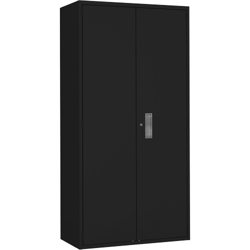 Armoire de rangements combin&eacute;s, Acier, 6 Tablettes, 72" h x 36" la x 18" P, Noir GTA Hardware Inc