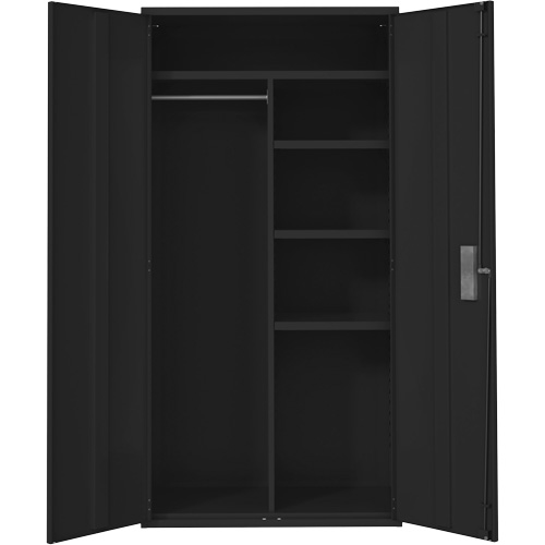 Armoire de rangements combin&eacute;s, Acier, 6 Tablettes, 72" h x 36" la x 18" P, Noir GTA Hardware Inc